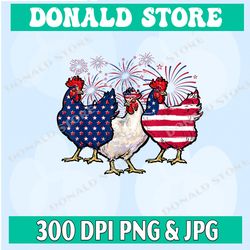 fourth of july funny chicken farmer american flag patriotic png, png high quality, png, digital download