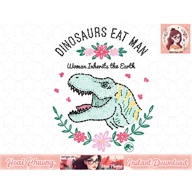 Jurassic Park Dinos Eat Man Women Inherit The Earth png, instant download.jpg