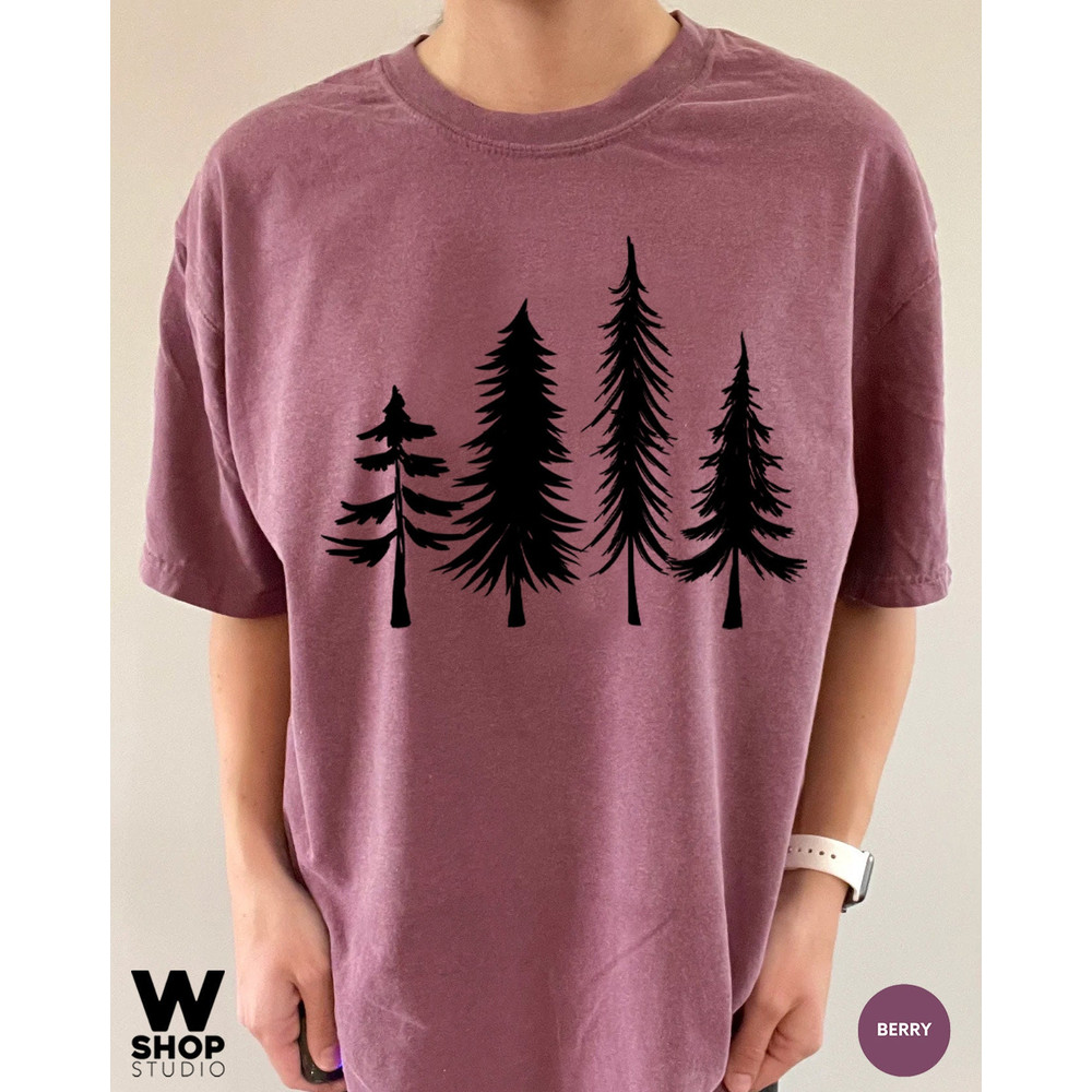 Pine Tree Shirt, Pine Tree T Shirt, Camping Shirt, Hiking Shirt, Oversized Adventure, Nature Lover Gift, Outdoors, Comfort Colors - 6.jpg