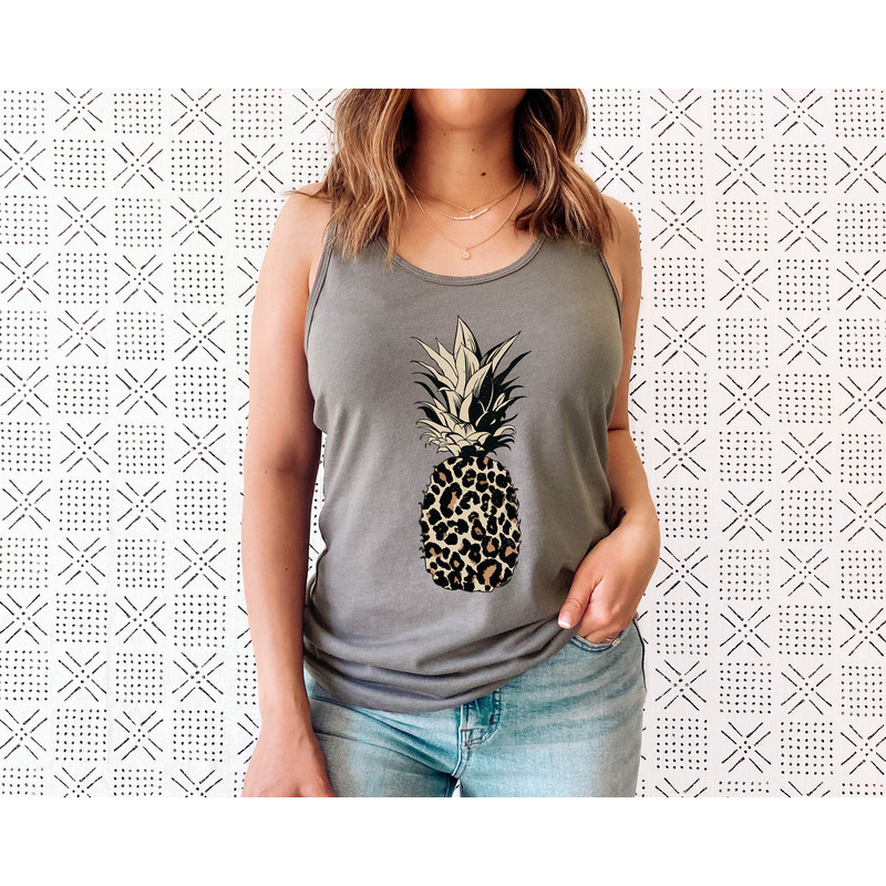 Pineapple Shirt - Pineapple Tank - Women's Tank Tee - Food - Fruit - Graphic Tees - Workout Top - Workout Shirt - Beach - Vacation - 3.jpg