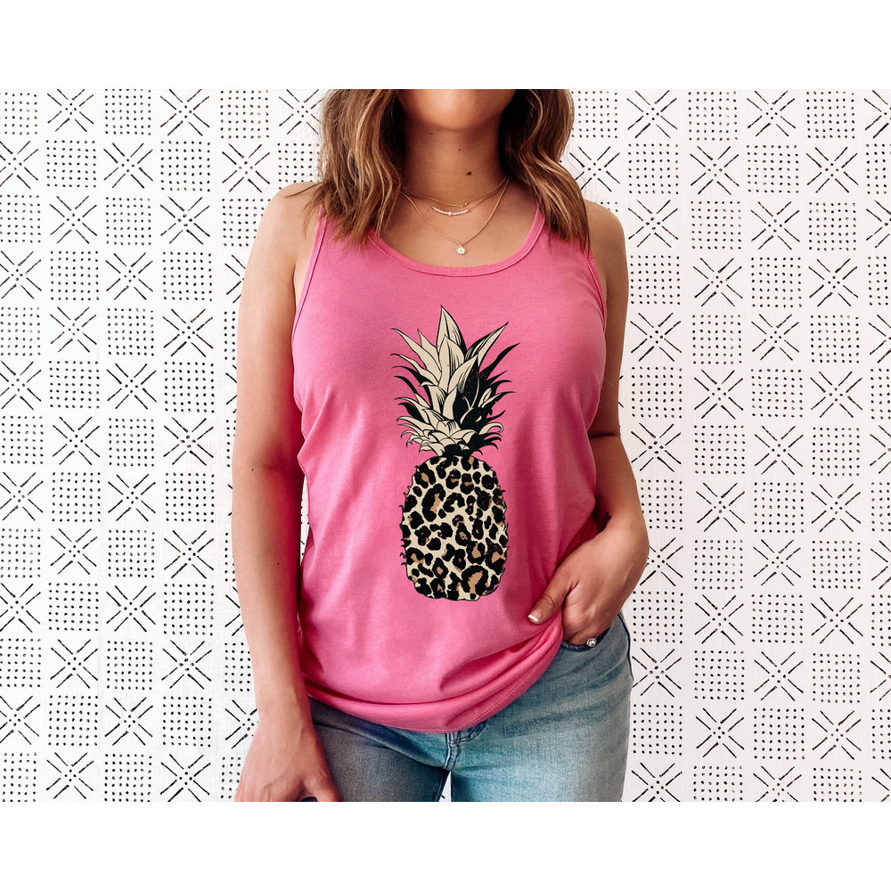 Pineapple Shirt - Pineapple Tank - Women's Tank Tee - Food - Fruit - Graphic Tees - Workout Top - Workout Shirt - Beach - Vacation - 4.jpg