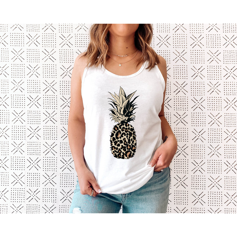 Pineapple Shirt - Pineapple Tank - Women's Tank Tee - Food - Fruit - Graphic Tees - Workout Top - Workout Shirt - Beach - Vacation - 5.jpg