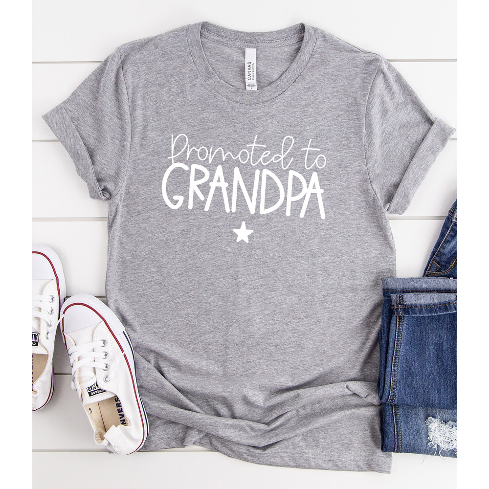 Promoted to Grandpa Shirt, Grandpa T Shirt, Grandpa Shirt, Pregnancy Reveal, Baby Announcement, Grandpa To Be, Grandparents to be - 2.jpg