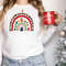 Rainbow Christmas Sweatshirt, Merry & Bright Long Sleeve Shirt, Women Gift Idea, Trendy Christmas Rainbow, Long Sleeve T shirt - 2.jpg