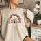 Rainbow Christmas Sweatshirt, Merry & Bright Shirt, Women Christmas Gift Idea, Trendy Christmas Rainbow Sweatshirt, Women Christmas Rainbow - 1.jpg