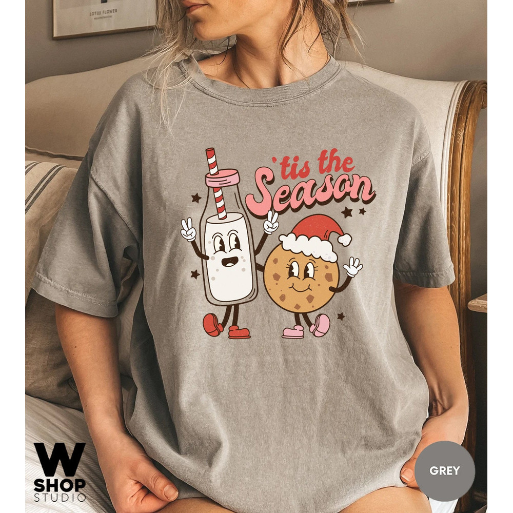 Retro Christmas Comfort Colors Shirt, Tis The Season Santa Shirt, Vintage Santa Christmas Shirt, Retro Holiday Shirt, Ugly Sweater Shirt - 5.jpg