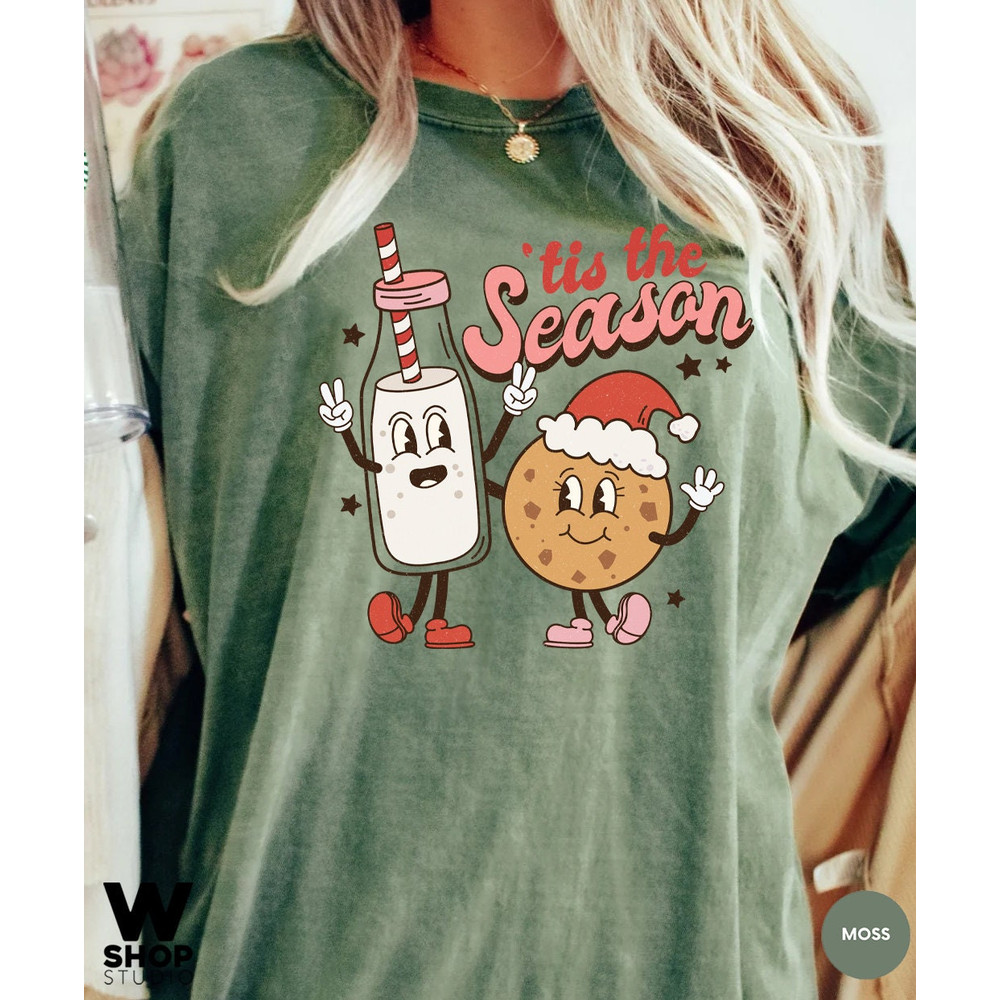 Retro Christmas Comfort Colors Shirt, Tis The Season Santa Shirt, Vintage Santa Christmas Shirt, Retro Holiday Shirt, Ugly Sweater Shirt - 6.jpg