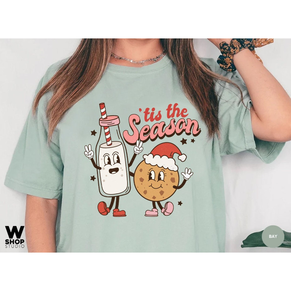 Retro Christmas Comfort Colors Shirt, Tis The Season Santa Shirt, Vintage Santa Christmas Shirt, Retro Holiday Shirt, Ugly Sweater Shirt - 7.jpg