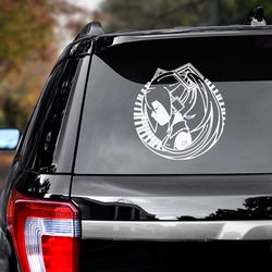 hatsune miku decal for car, hatsune miku sticker, anime car decal, anime sticker, hatsune miku decal, anime decal