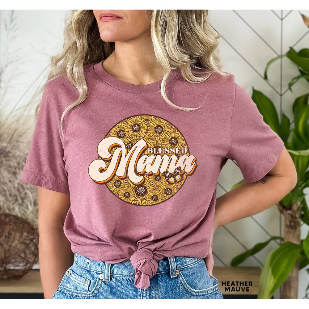 Retro Vintage Mama Shirt, Sunflower Mama Shirt, Mom Life Shirt,Girl Mama Motherhood Shirt, Cute Mom Shirt,Mothers Day Gift - 7.jpg