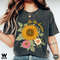Sunflower Shirt, Comfort Colors Shirt, Floral Tee, Flower Shirt, Garden Womens Fall Shirt, Sunflower Tshirt, Boho Tee - 1.jpg