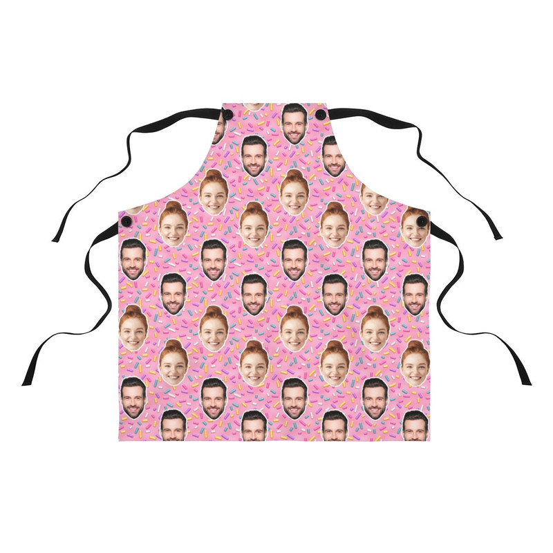 Sweet Sprinkles Apron, Custom Photo Apron, Personalized Candy Apron, Sweets Face Apron, Funny Crazy Face Kitchen Apron Father's day Gift - 4.jpg