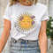 Think Happy Thoughts, Sunflower Tee, Wildflower Tshirt, Wild Flowers Shirt, Floral Tshirt, Gift for Women, Ladies Shirts, Best Friend Gift - 4.jpg