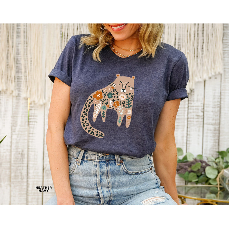 Trendy Boho Tiger Shirt Women Botanical Floral Tiger Graphic Tee Wild Animal Shirt Tiger Tshirt Safari Shirt Womens Tiger T Shirt Jungle Tee - 1.jpg