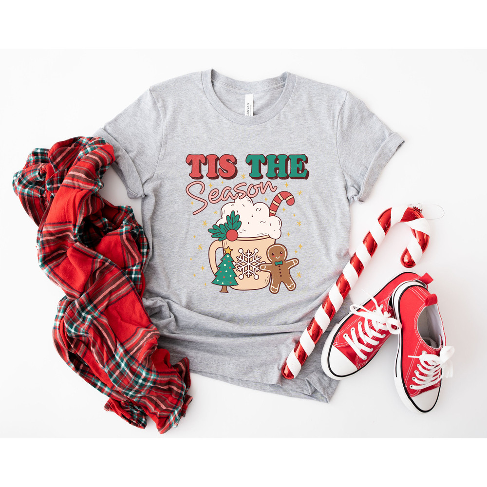 Tis the season Christmas T shirt, cute Coffee chritmas tee, Christmas tee, holiday apparel, Holiday apparel, Womens graphic tee - 7.jpg