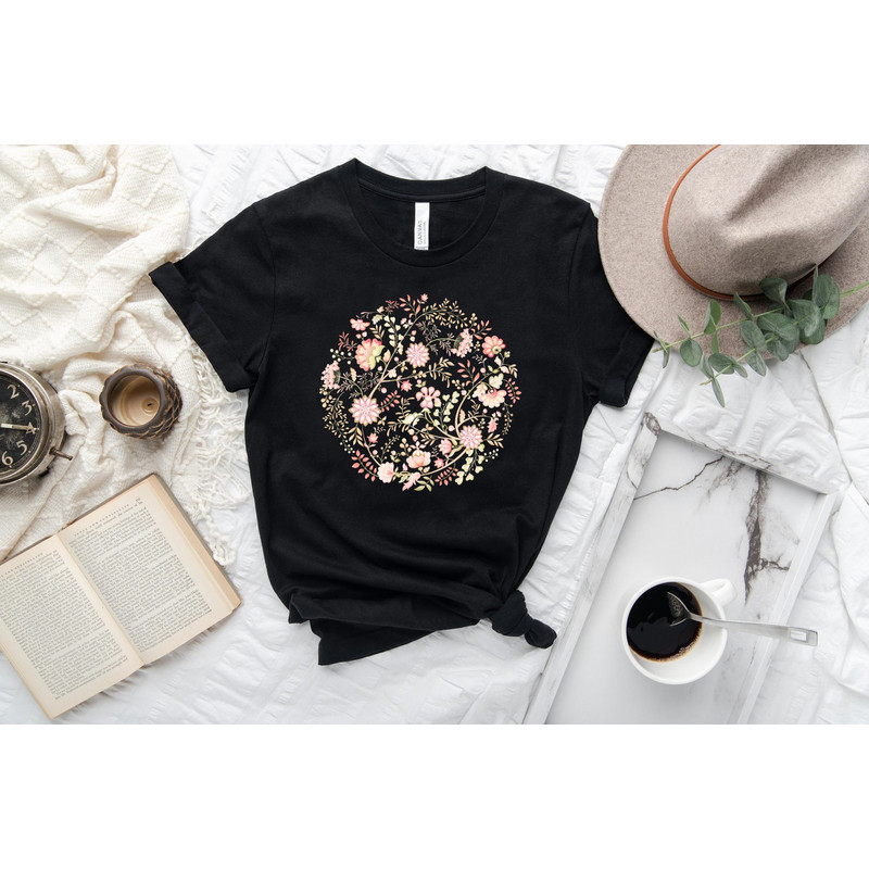 Wildflower Tshirt, Wild Flowers Shirt, Floral Tshirt, Flower Shirt, Gift for Women, Ladies Shirts, Best Friend Gift - 7.jpg