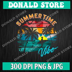 vintage summer vibes: retro summertime design png, png high quality, png, digital download