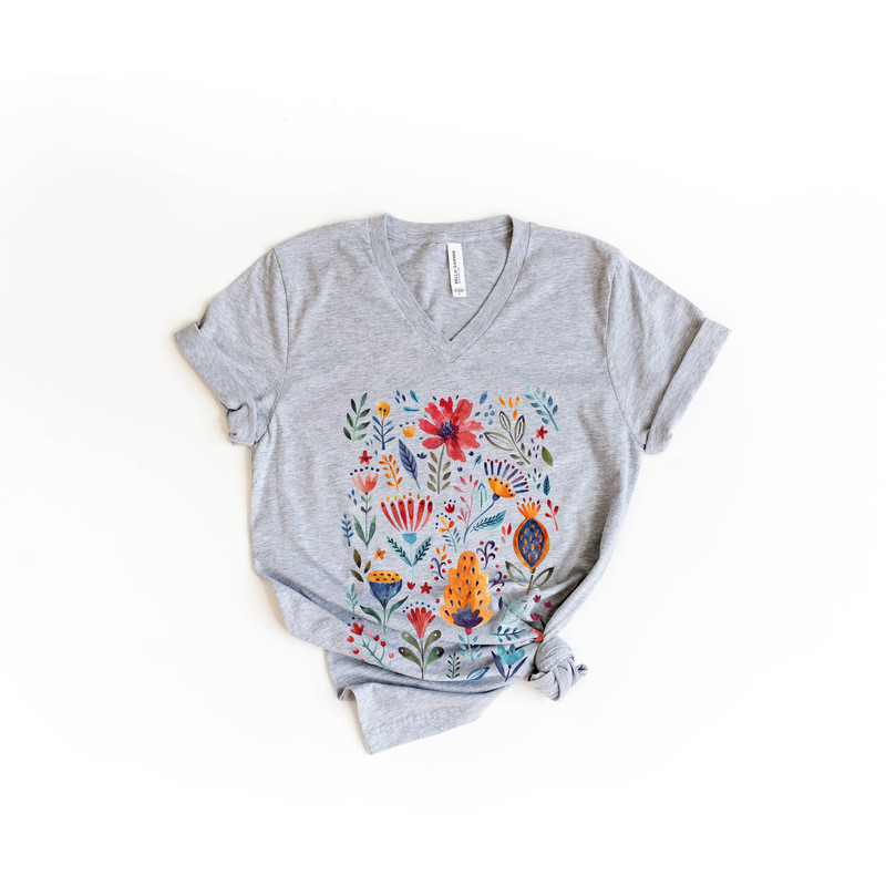 Wildflower Tshirt, Wild Flowers Shirt, Floral Tshirt, Flower Shirt, Gift for Women, Ladies Shirts, Best Friend Gift - 6.jpg