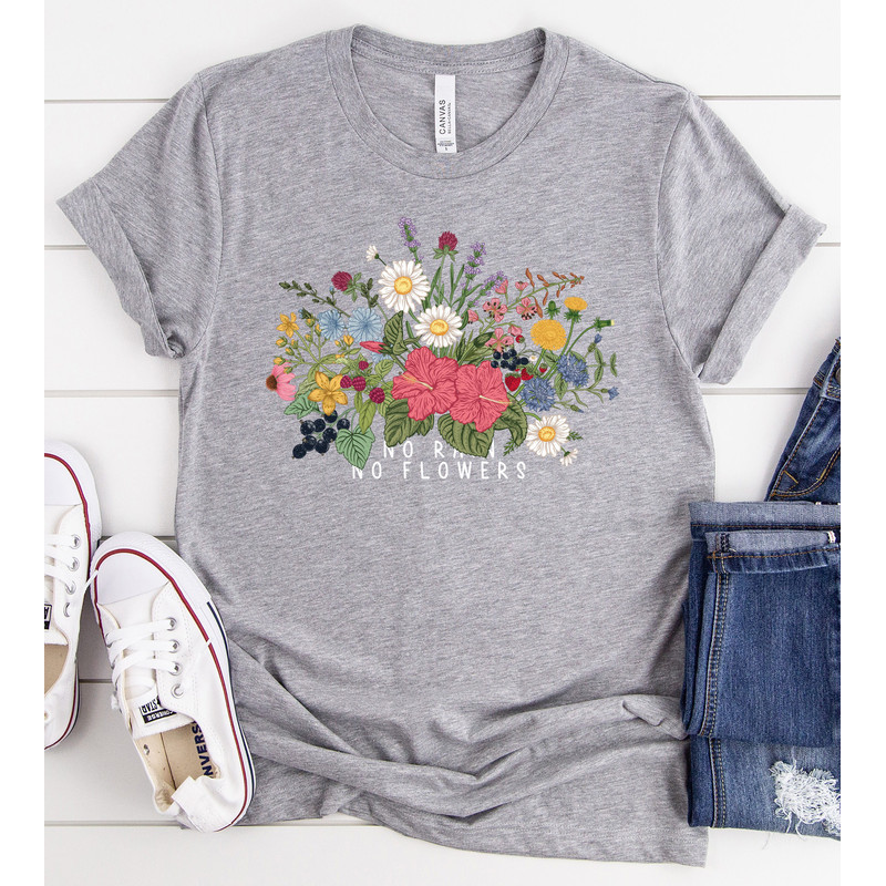 Wildflower Tshirt, Wild Flowers Shirt, Floral Tshirt, Flower Shirt, Gift for Women, Ladies Shirts, Best Friend Gift - 3.jpg
