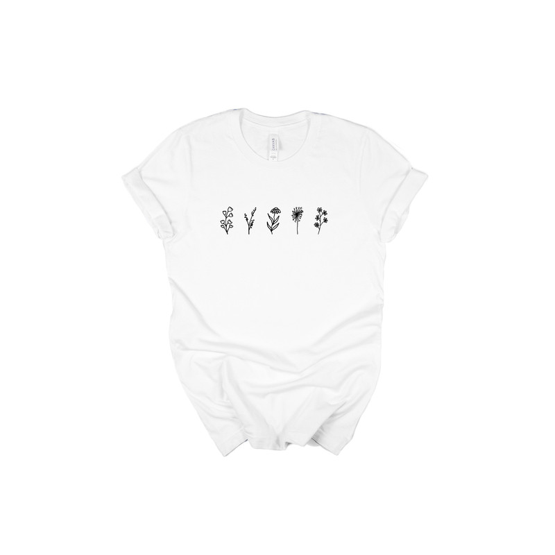 Wildflower Tshirt, Wild Flowers Shirt, Floral Tshirt, Flower Shirt, Gift for Women, Ladies Shirts, Best Friend Gift - 8.jpg