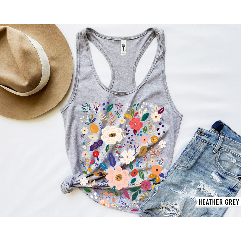 Wildflower Tshirt, Wild Flowers Shirt, Floral Tshirt, Flower Shirt, Gift for Women, Ladies Shirts, Best Friend Gift - 4.jpg