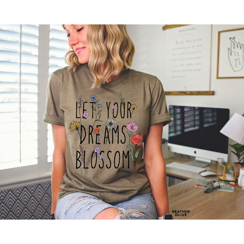 Wildflower Tshirt, Wild Flowers Shirt, Floral Tshirt, Flower Shirt, Gift for Women, Ladies Shirts, Best Friend Gift - 3.jpg