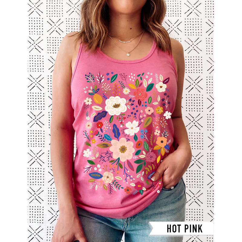 Wildflower Tshirt, Wild Flowers Shirt, Floral Tshirt, Flower Shirt, Gift for Women, Ladies Shirts, Best Friend Gift - 6.jpg