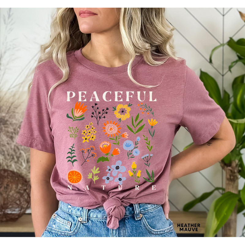 Wildflower Tshirt, Wild Flowers Shirt, Floral Tshirt, Flower Shirt, Gift for Women, Ladies Shirts, Best Friend Gift - 8.jpg