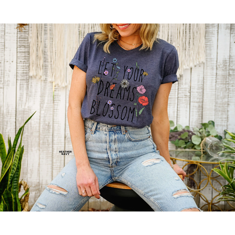 Wildflower Tshirt, Wild Flowers Shirt, Floral Tshirt, Flower Shirt, Gift for Women, Ladies Shirts, Best Friend Gift - 5.jpg