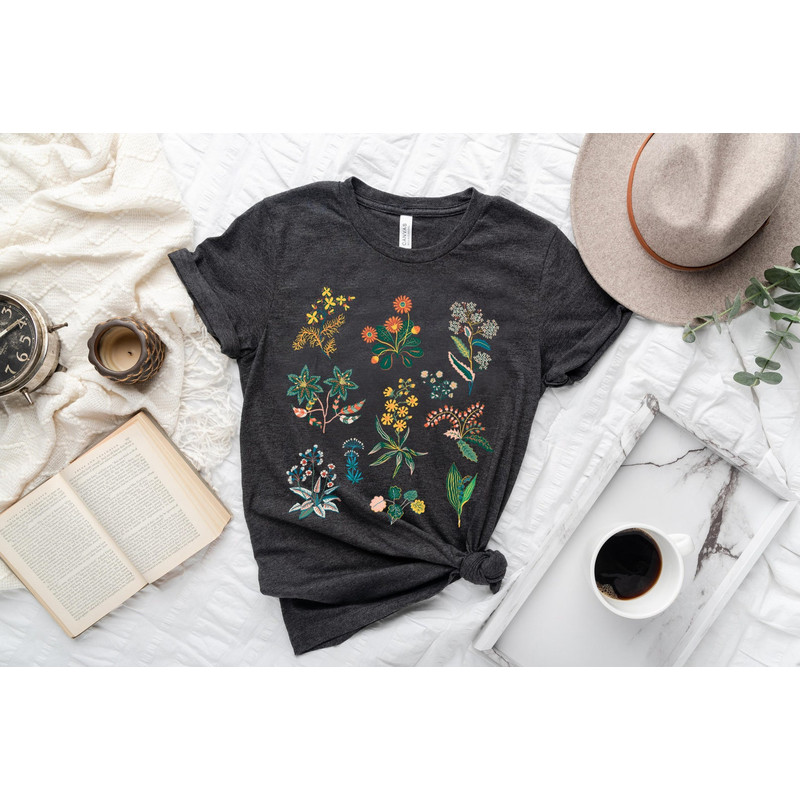 Wildflower Tshirt, Wild Flowers Shirt, Floral Tshirt, Flower Shirt, Gift for Women, Ladies Shirts, Best Friend Gift - 3.jpg