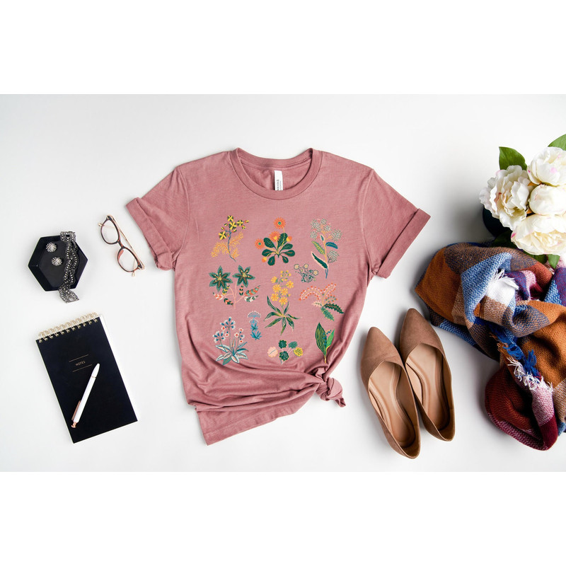 Wildflower Tshirt, Wild Flowers Shirt, Floral Tshirt, Flower Shirt, Gift for Women, Ladies Shirts, Best Friend Gift - 6.jpg