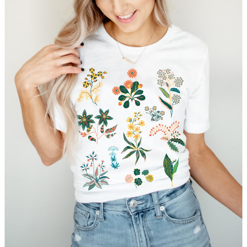 Wildflower Tshirt, Wild Flowers Shirt, Floral Tshirt, Flower Shirt, Gift for Women, Ladies Shirts, Best Friend Gift - 7.jpg