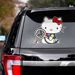 hello kitty decal for car, hello kitty sticker, anime decal, anime sticker, hello kitty decal, anime car decal