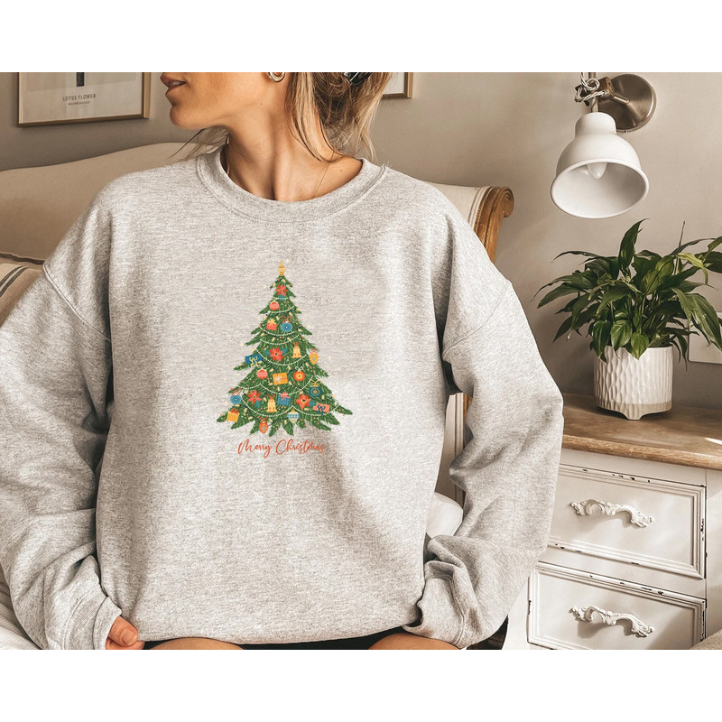 Womens Christmas Sweatshirt, Christmas Sweater, Christmas Crewneck, Christmas Tree Sweatshirt, Holiday Sweaters for Women, Winter Sweatshirt - 5.jpg