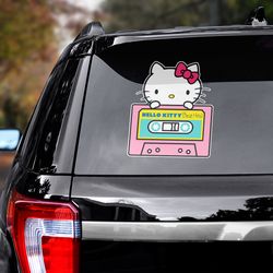 anime car decal, hello kitty sticker, anime decal, anime sticker, hello kitty decal, hello kitty decal for car