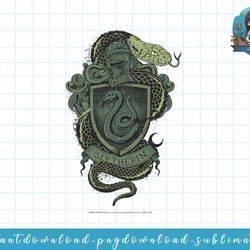 harry potter slytherin detailed house crest png, sublimate, digital download