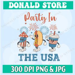 party in the usa 4th of july funny party usa summer family digital png, png high quality, png, digital download