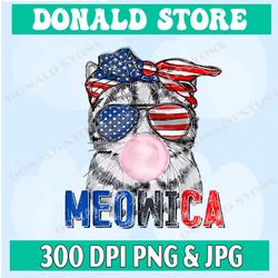 cat 4th of july png, independence day meowica png, patriotic american cat fourth of july png, 4th of july america flag