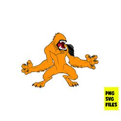 ben tennyson wildmutt svg, wildmutt svg, monster svg, ben 10 svg, ben ten svg, cartoon svg, png digital file