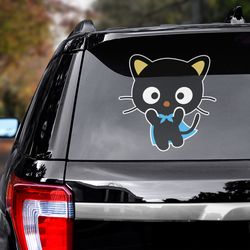 hello kitty sticker, hello kitty decal for car, anime car decal, anime decal, anime sticker, chococat decal