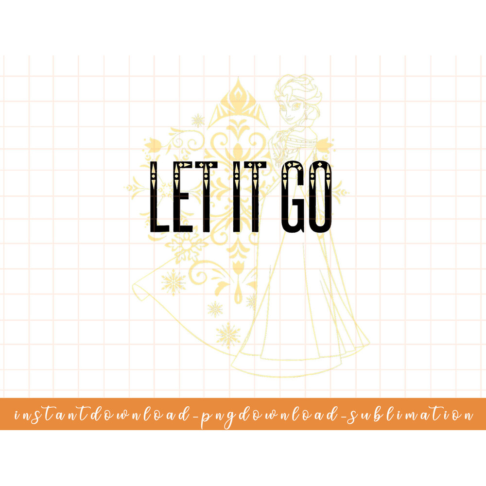 Disney Frozen Elsa Golden Let It Go Golden Graphic T-Shirt png, sublimate, digital download.jpg