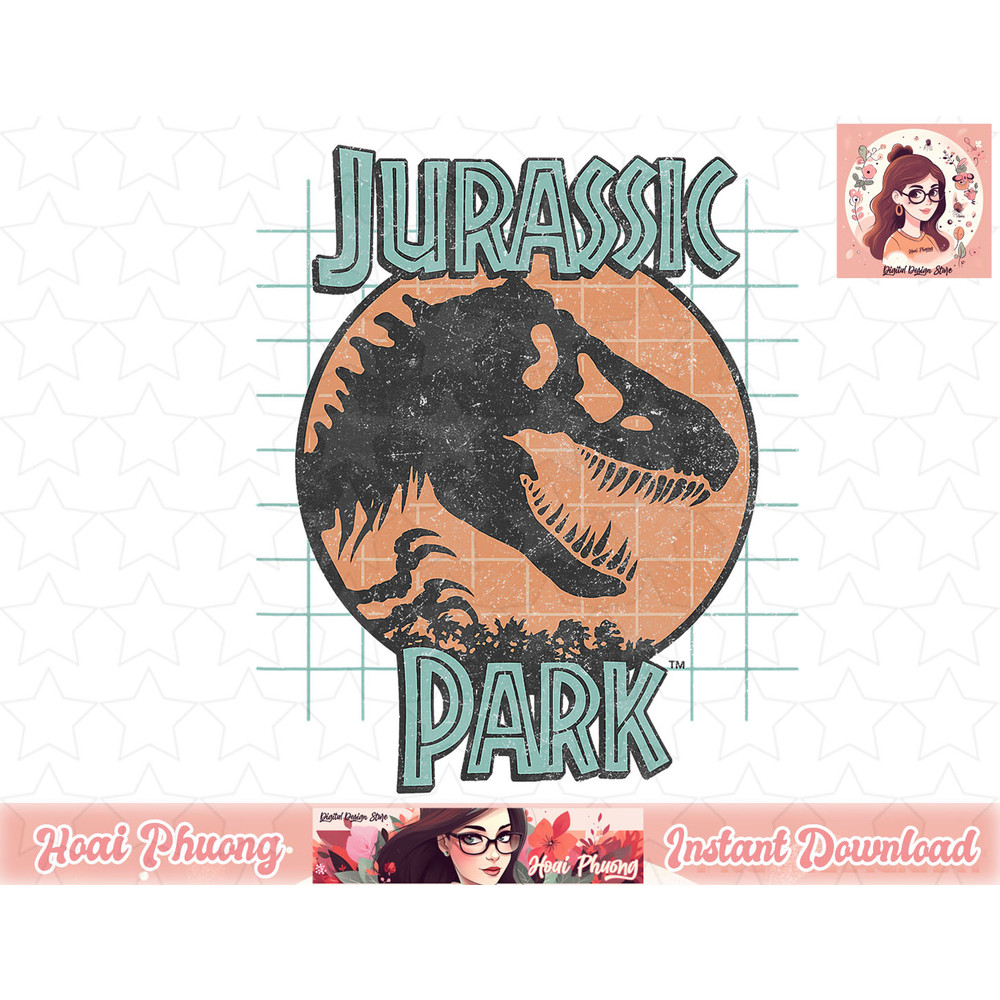 Jurassic Park Logo On The Grid png, instant download.jpg