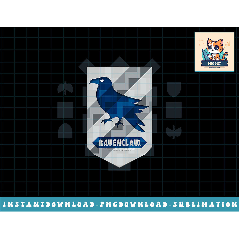 Harry Potter Abstract Ravenclaw House Shield png, sublimate, digital download.jpg