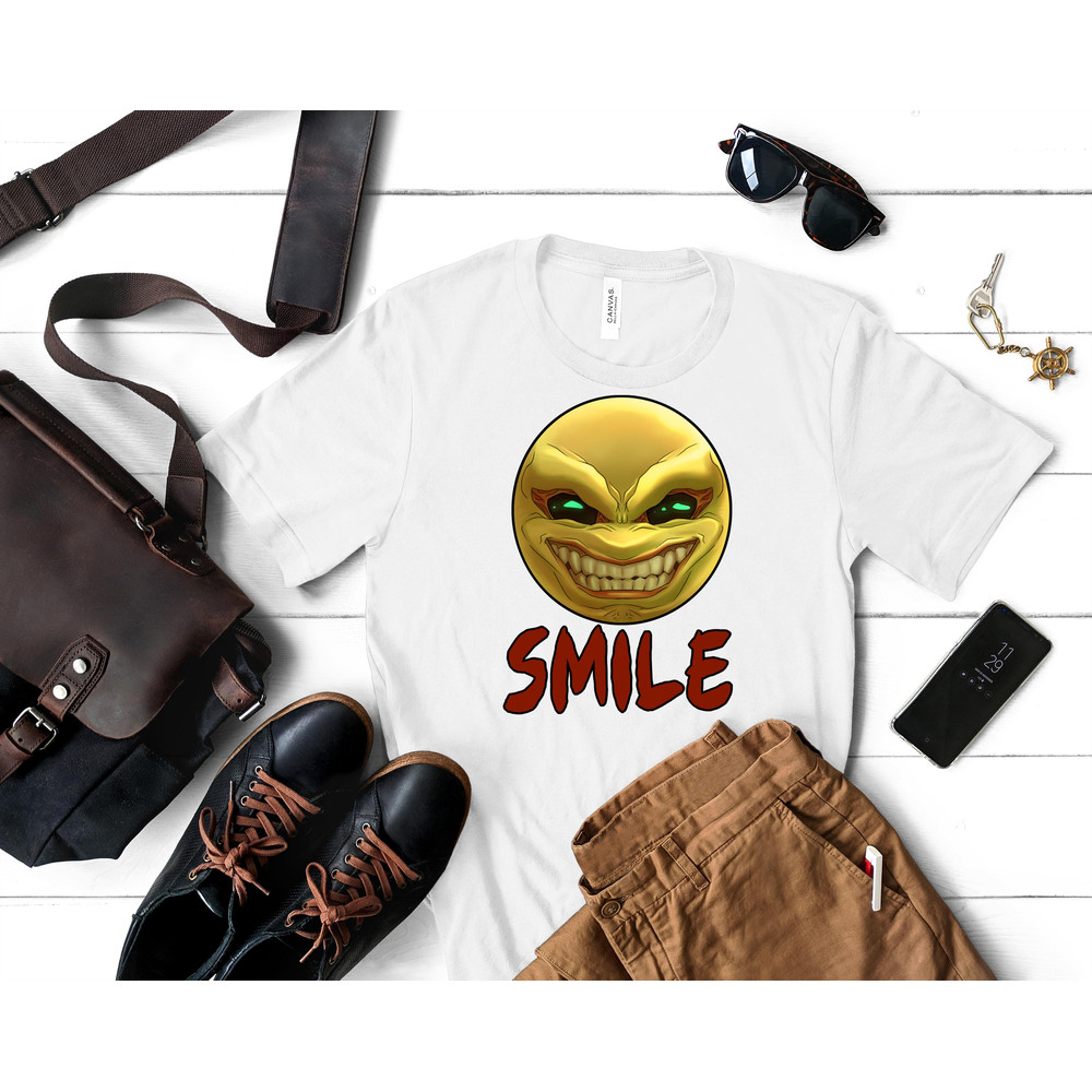 Smile, it&x27;s Funny Classic T-Shirt 341_White_White.jpg