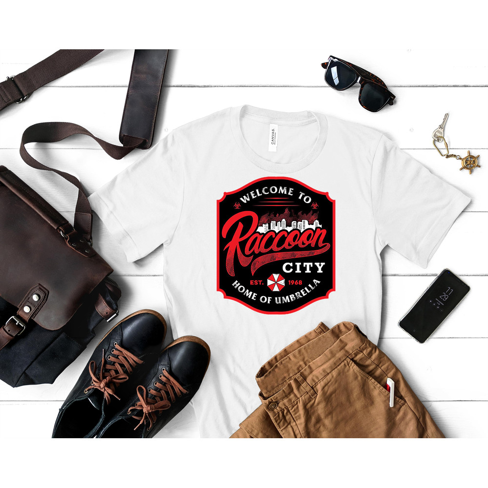 Welcome to Raccoon City Classic T-Shirt 297_White_White.jpg