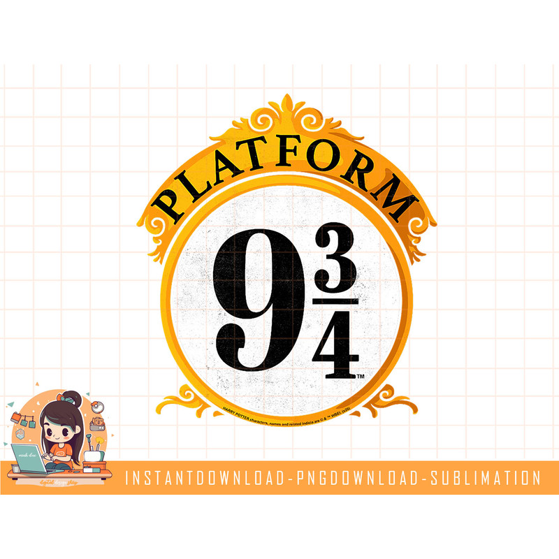 Harry Potter Vintage Platform Logo png, sublimate, digital download.jpg