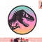 Jurassic Park Pastel Gradient T-Rex Logo png, instant download.jpg