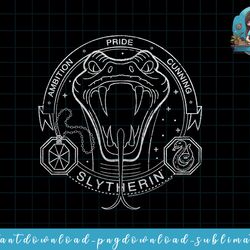 harry potter slytherin line art snake symbol png, sublimate, digital download