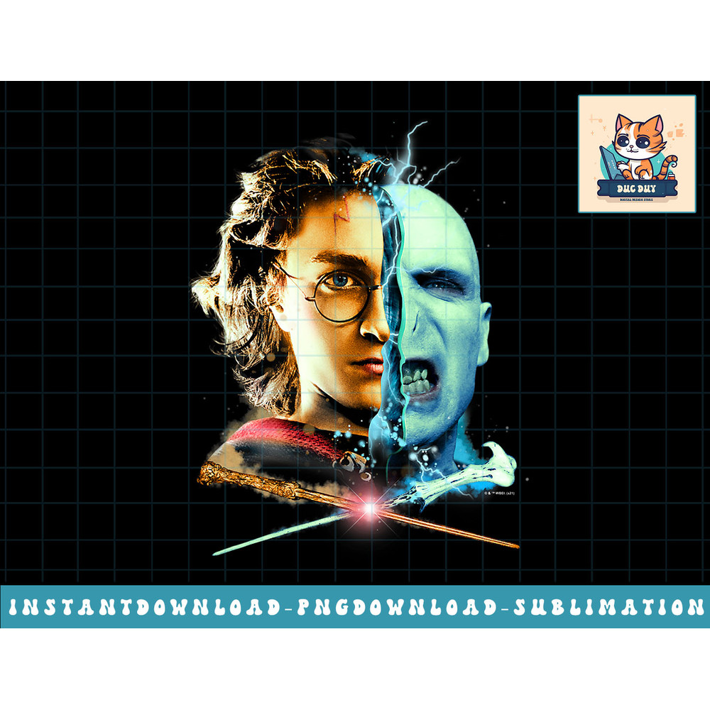 Harry Potter And Voldemort Split Face png, sublimate, digital download.jpg
