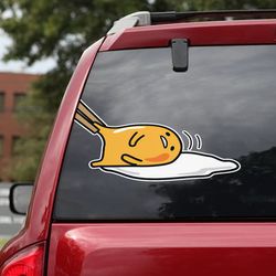 hello kitty decal for car, hello kitty sticker, anime car decal, anime decal, anime sticker, gudetama decal